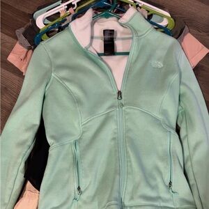 The North Face Light Green Full-Zip Jacket